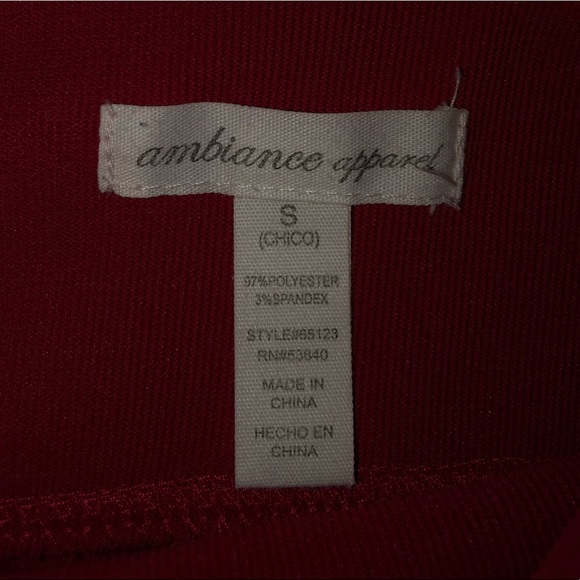 Red Tight Mini Skirt - Picture 3 of 3